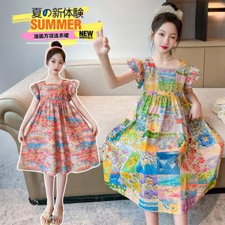 váy đầm bé gái lớn size đại VL96 size 110-160 15-40 kg thời trang trẻ em hàng quảng châu