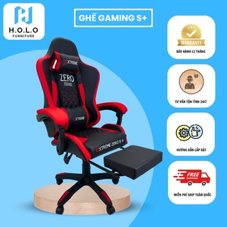 Ghế gaming zero s+ thương hiệu holo xoay ngả, bảo hành chính hãng, ghế chơi game, livetream / zero s+