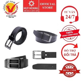 Dây nịt nam Huy Hoàng 4P màu đen HP4102