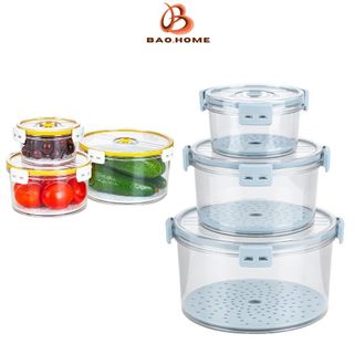  Hộp Đựng Thực Phẩm, Hộp Nhựa Đựng Thực Phẩm Cao Cấp, Hộp Tủ Lạnh Xịn Đẹp - Darling Home
