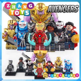 Đồ chơi Xếp hình Avengers Thanos - Iron Man - Doctor Strange - Black Panther - Shuri - War Machine Minifigures WM6072