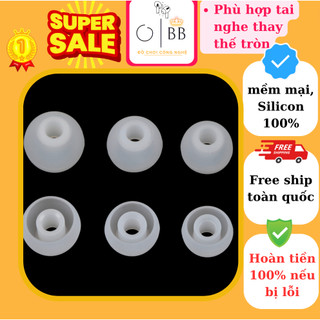 Bộ 4 Núm tai nghe tròn silicon thay thế