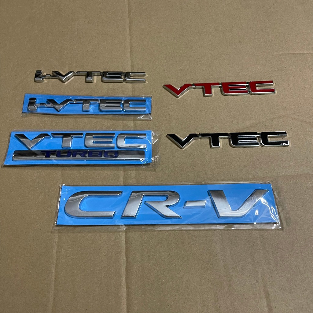 Miếng dán kim loại họa tiết chữ logo i-VTEC thay thế cho xe iVTEC Honda