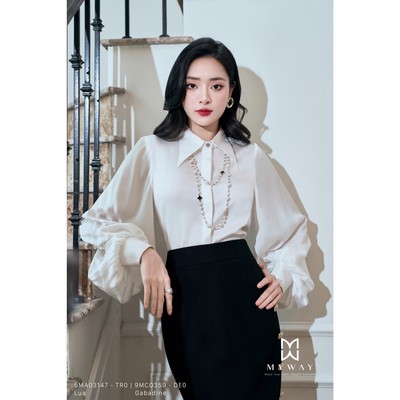 Chân Váy Nữ MY WAY Dáng Ôm Phối Cúc Cao Cấp 9MCO359