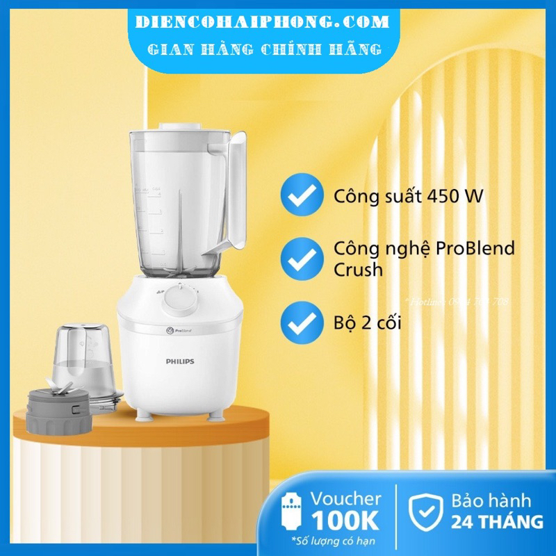Máy xay sinh tố Philips HR2041/10 450W