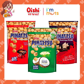 Snack Pillows/Pinattsu Oishi ,Bánh snack nhân kem/Đậu phộng không chiên nhiều vị