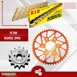 Nhông sên dĩa ktm duke 200/ rc200 đời dĩa 6 lỗ ốc