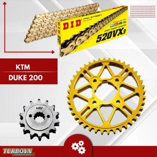 Nhông sên dĩa mrev cho xe ktm duke 200 đời