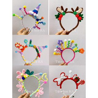 [Hoả tốc HN] Phụ kiện cài tóc xinh, bờm tóc, kẹp tóc handmade bằng kẽm nhung