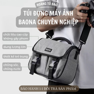  Túi đựng máy ảnh BAONA H017 cao cấp loại lớn thiết kế đơn giản tiện ích chống sốc chống nước 