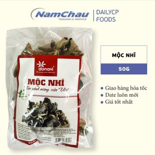 Mộc nhĩ đen Bắc Kạn Donavi gói 50g/Nấm mèo đen khô