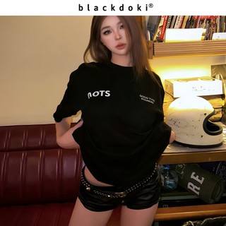 Áo thun BLACKDOKI-AOTS , áo phông basic hiện đại cá tính chất cotton dày dặn oversize nam nữ