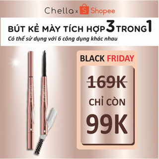 Bút đa năng 6 trong 1 Chella kẻ mày kẻ đuôi mắt kẻ bọng mắt tạo khối