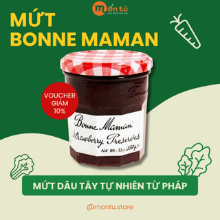 Mứt dâu tây bonne maman 370g - bonne maman strawberry preserves 370g - mứt dâu hũ 370g
