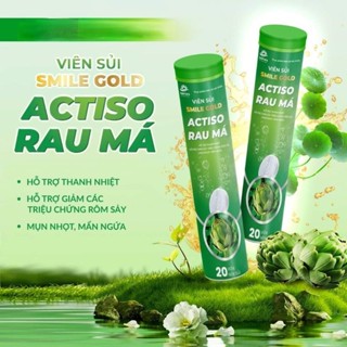 Viên sủi Actiso rau má (tuýp 20 viên), thanh nhiệt cơ thể, ngăn ngừa rôm sẩy và mẫn ngứa