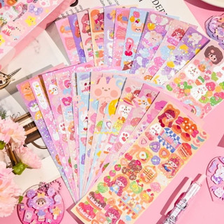 Set 100 miếng dán sticker lấp lánh trang trí sổ, sticker dán trang trí nhiều mẫu trang trí ảnh, dán tường