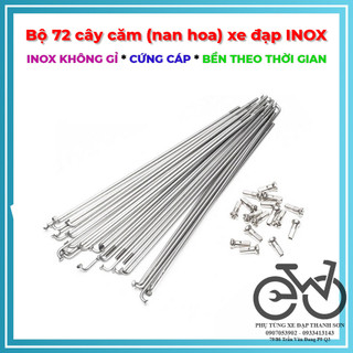 Nan hoa, căm xe đạp inox không rỉ , bộ 36/72 cây.