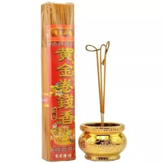 Nhang cuộn tàn Thần Tài - hương gỗ đàn hương