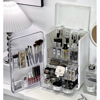 (Sẵn Hàng 🪷Giao Ngay ) Hộp Mỹ Phẩm , Tủ Đựng Nước Hoa Cao Cấp Có Nắp Chống Bụi