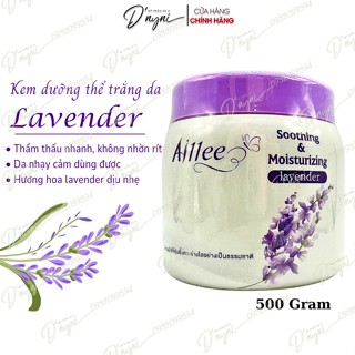 Kem Dưỡng Ẩm Dưỡng Trắng Da Toàn Thân AILLEE Soothing Moisturizing Lavender 500g - Thái Lan