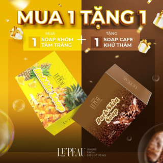 [1 KHÓM TẶNG 1 SOAP CAFE] Soap (xà bông) hỗ trợ sáng da -Bubble Soap Body 65g -LE'PEAU