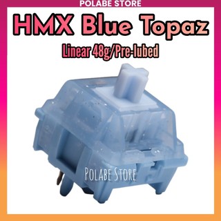 HMX Blue Topaz KTT Bear linear switch bàn phím cơ Polabe Store HMX Blue Topaz