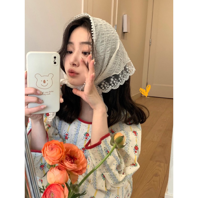 Khăn trùm đầu đi biển, khăn trùm đầu hình tam giác chất liệu đẹp Loại 1, băng đô cho nàng đi biển, đi du lịch xinh xắn | BigBuy360 - bigbuy360.vn