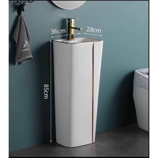 [ GIÁ KHO ] LAVABO TRỤ ĐỨNG TRÒN (KHÔNG BAO GỒM VÒI VÀ XẢ LAVABO)