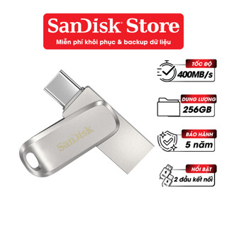 USB 3.2 OTG SanDisk Ultra Dual Drive Luxe SDDDC4-G46 upto 400MB/s 32GB/64GB/128G/256GB Bảo hành 5năm