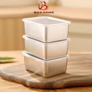 Hộp Đựng Thực Phẩm Inox Có Nắp - Darling HOme