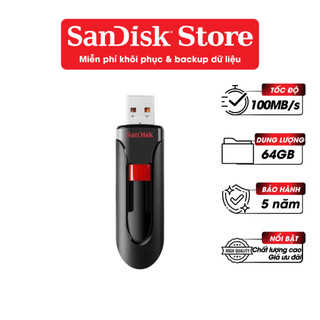 USB 3.0 SanDisk Cruzer Glide CZ600-G35 16GB / 32GB / 64GB 100MB/s Bảo hành 5 năm