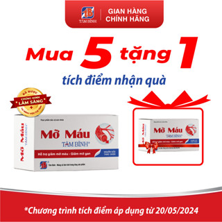 [Combo 5 tặng 1] Mỡ Máu Tâm Bình - Hỗ trợ giảm mỡ máu, giảm mỡ gan