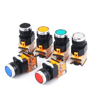 Nút nhấn nhả không đèn on off phi 22 , 1no 1nc