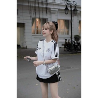 Bộ thun nữ cộc tay phối viền đen trắng, bộ short thun nữ kiểu  dáng trẻ trung, sét quần đùi ngắn tay, bộ đồ nữ hottrend
