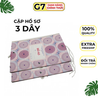 Cặp hồ sơ 3 dây giấy gáy vải, cặp giấy đựng hồ sơ Loại 1