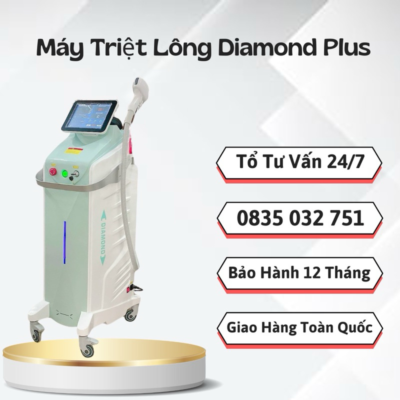 Máy Triệt Lông Diamond Plus , Bảo hành 12 tháng