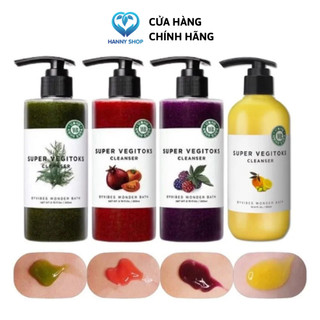 Sữa Rửa Mặt Rau Củ Thải Độc Super Vegitoks Cleanser Wonder Bath 300ml