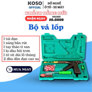 Bộ vá lốp ô tô xe máy không săm tiện dụng - Bộ vá lốp không săm - vá nấm