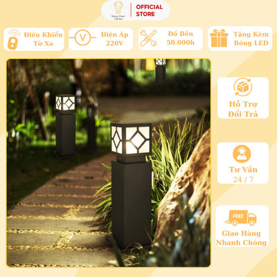 Đèn Sân Vườn , Đèn Ngoài Trời Energy Green Lighting DSV - 1165 (45cm) Có 2 Loại Cắm Điện Và Năng Lượng Mặt Trời -Kèm G45