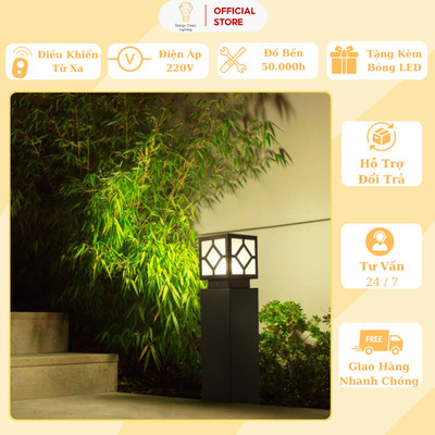 Đèn Sân Vườn , Đèn Ngoài Trời Energy Green Lighting DSV - 1165 (60cm) Có 2 Loại Cắm Điện Và Năng Lượng Mặt Trời-Kèm G45