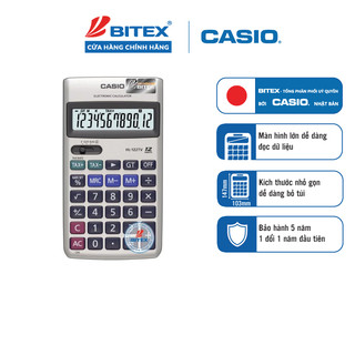 Máy tính Casio HL-122TV chính hãng nhỏ gọn bỏ vừa túi áo