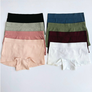Set 5 quần lót đùi boxer nữ thun gân dày Tr4nquil xuất xịn