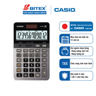Máy Tính Casio JS-20B chính hãng chuyên dụng dành cho văn phòng, kế toán, ngân hàng