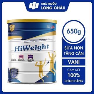 Sữa tăng cân hiweight 650g sữa bột dành cho người gầy và trẻ trên 10 tuổi chính hãng japa kids