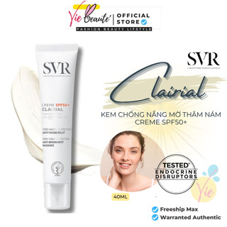 [Mã COSBAUH3 giảm 8% đơn 300K] Kem làm mờ vết nám và chống nắng SVR Clairial Creme SPF 50+