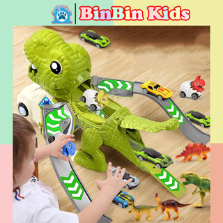  Đồ Chơi Khủng Long Ôm Xe Có 3 Đường Đua Cầu Trượt Đồ Chơi Nhập Vai Phát Triển Trí Tuệ Cho Bé Trai 