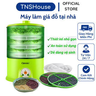 Máy làm giá đỗ tại nhà 3 tầng tự động thuận tiện trồng giá đỗ rau mầm