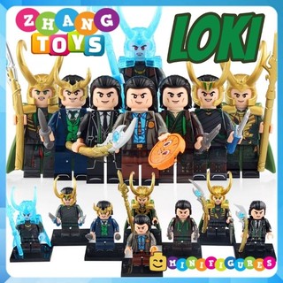Đồ chơi Xếp hình mô hình Loki Avengers trong TVA và Ragnarok Minifigures WM6118