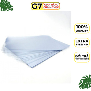 Tập 100 tờ bìa kiếng mica A4, bìa bóng kính mica Hàng Đẹp