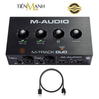   Chính Hãng  Soundcard M-audio M-Track Duo Bộ Thu Âm Livestream MAudio MTrack Sound Card Audio Interface M Track 